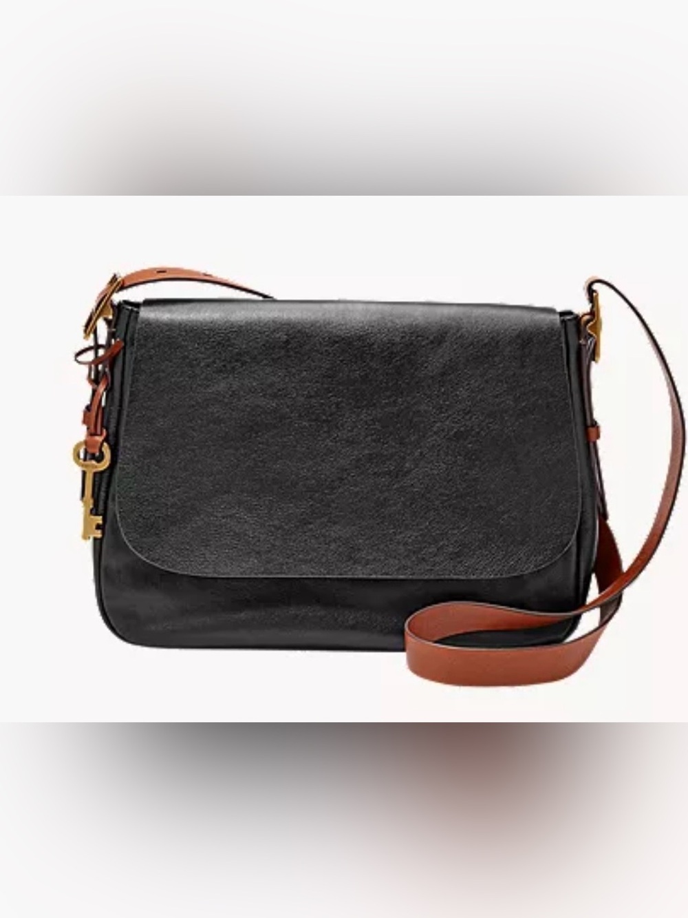 Fossil Harper large flap leather crossbody bag with wallet